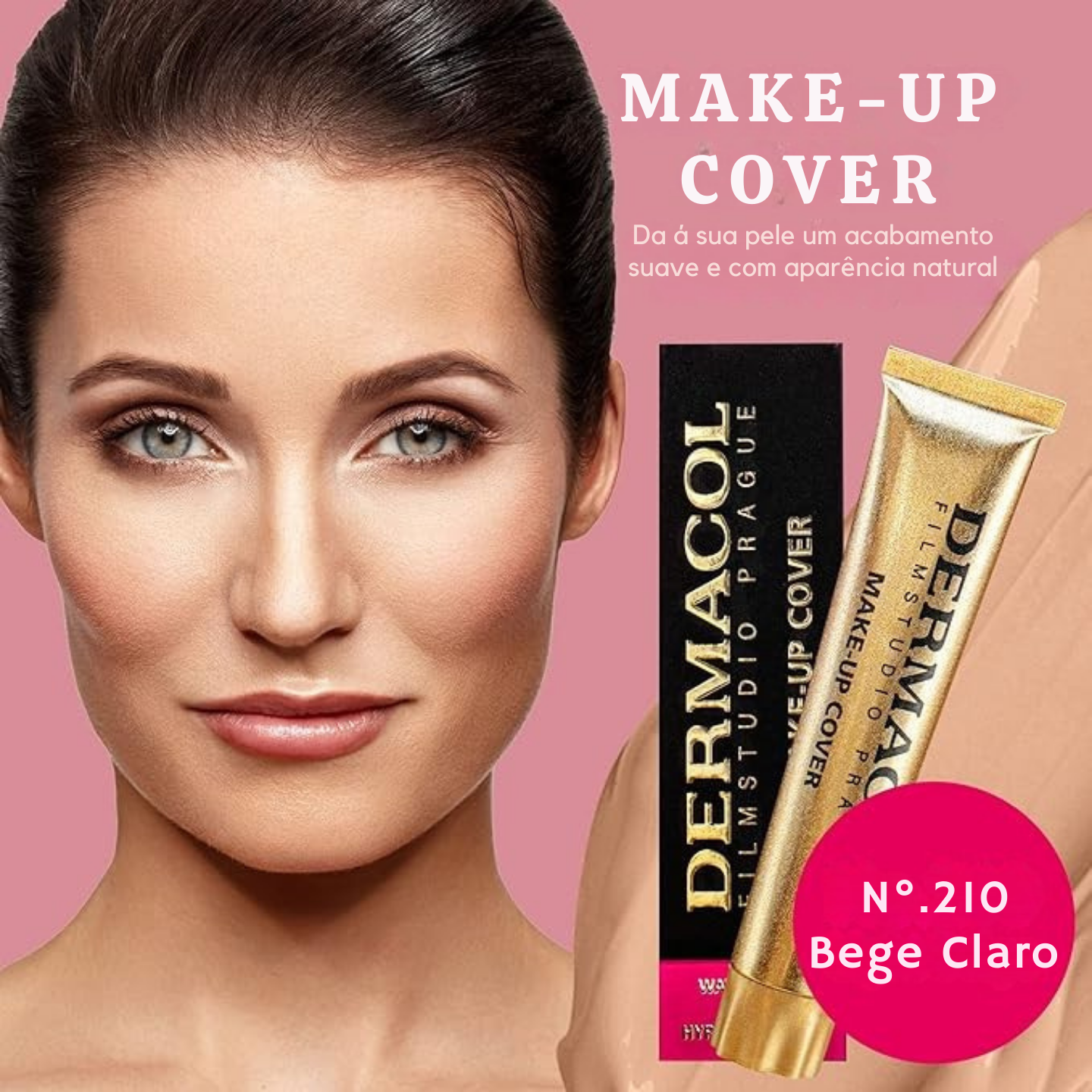 Base Dermacol Make-Up Cover 30g – Cor 210