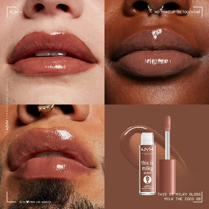 NYX Professional Makeup Milky Gloss Brilho Labial - MILK THE COCO